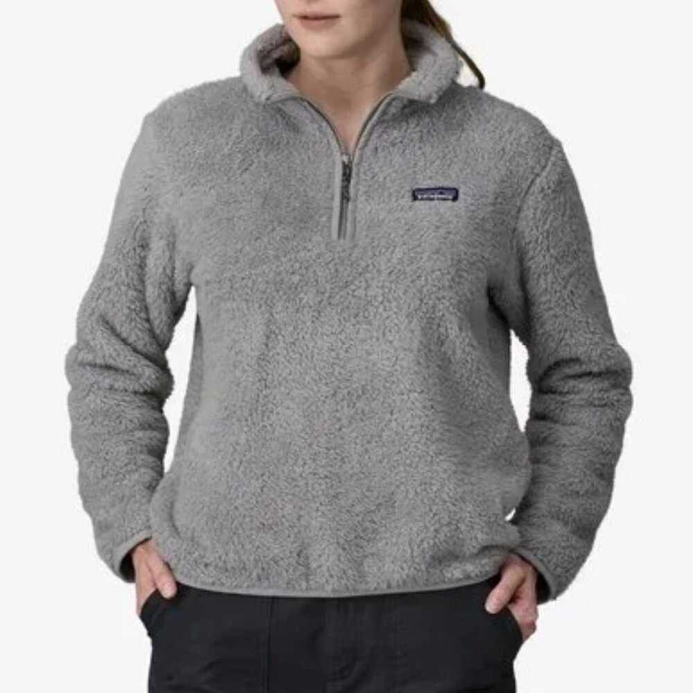 Patagonia Women's Los Gatos 1/4-Zip Fleece in Salt Grey